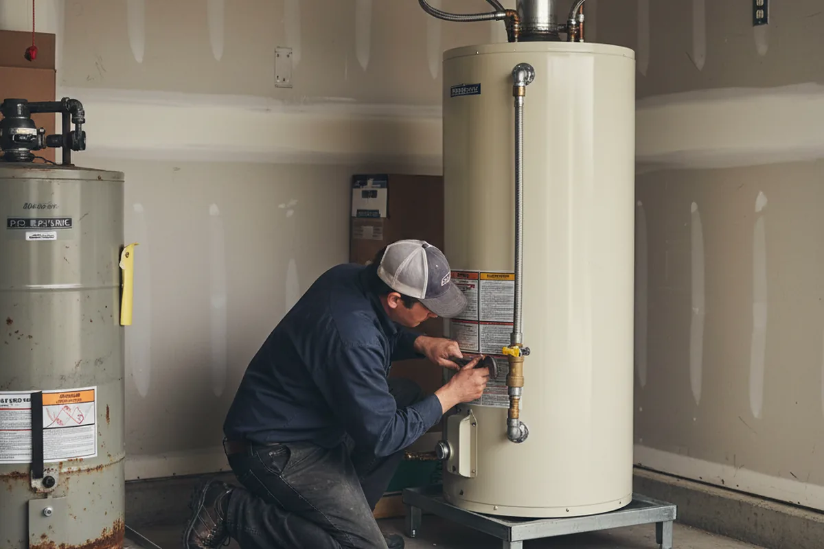 Water heater and shutoff valve replacement in Sedalia